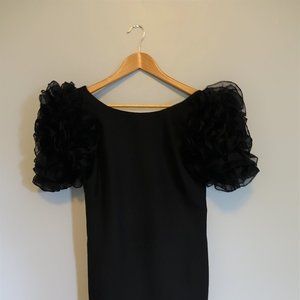 VINTAGE Black Party Sheath Dress